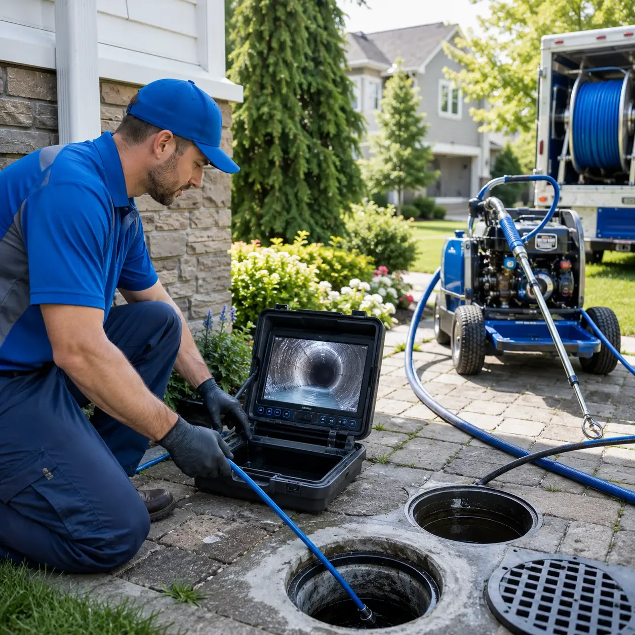 Outdoor drain cleaning professionals serving Eaton, OH